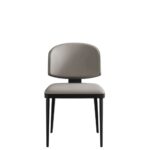 极简风时尚无扶手餐椅简约餐椅猫抓皮软包餐椅