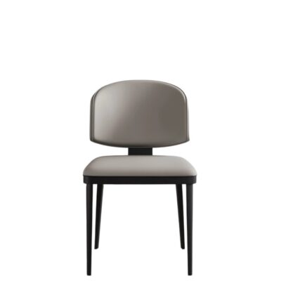 极简风时尚无扶手餐椅简约餐椅猫抓皮软包餐椅