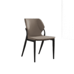 极简风无扶手餐椅 简约时尚餐厅猫抓皮软包餐椅