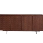 与在系列 简约中古风胡桃木色餐厅收纳餐边柜