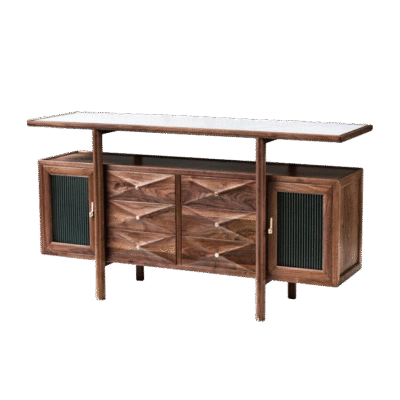 北美胡桃系列 新中式实木餐边柜家用餐厅储物柜