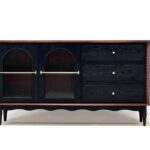 中古风系列 诺森餐边柜中古风家用收纳柜餐厅餐边柜