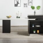 意式极简家用哑光全岩板下挂工艺桌面可伸缩餐台带充电插头一体岛台