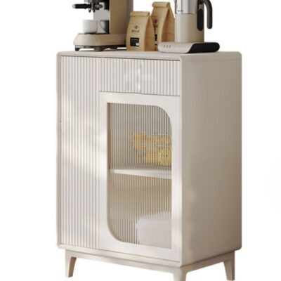 法式极简奶油风 小户型厨房碗柜储物柜酒柜家用餐边柜