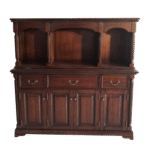 洛伊斯美式简美 家用简约餐厅入户柜进口非洲加蓬安东木餐边柜