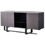 迪多那系列 意式极简宝格丽天然大理石收纳储物餐边柜