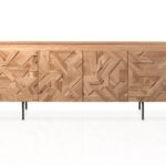 寂美系列 小户型大容量收纳柜侘寂风原木色餐厅客厅餐边柜