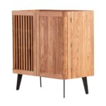 寂美系列 小户型家用原木色收纳柜侘寂风茶室茶柜餐厅餐边柜