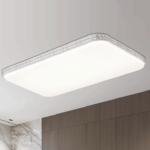 现代简约三色变光长方形吸顶灯 家用客厅照明主灯