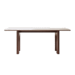 设计师款 凯旋门餐桌 中古风系列 复古洞石岩板餐桌中古风客厅简约实木长餐桌