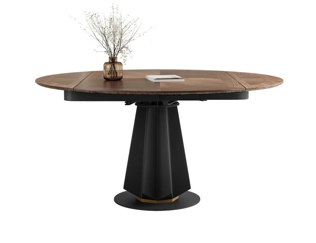 中古风餐厅家用餐桌 时尚简约大小户型伸缩功能桌