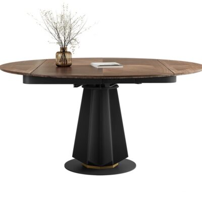 中古风餐厅家用餐桌 时尚简约大小户型伸缩功能桌