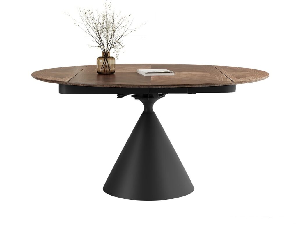 中古风家用餐桌 简约时尚餐厅大小户型伸缩功能桌