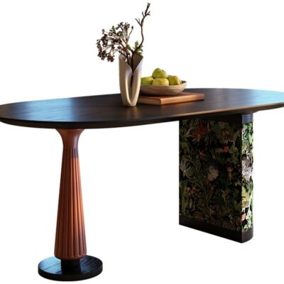 中古风系列挪威森林餐桌 复古中古风大小户型餐厅白蜡木餐桌