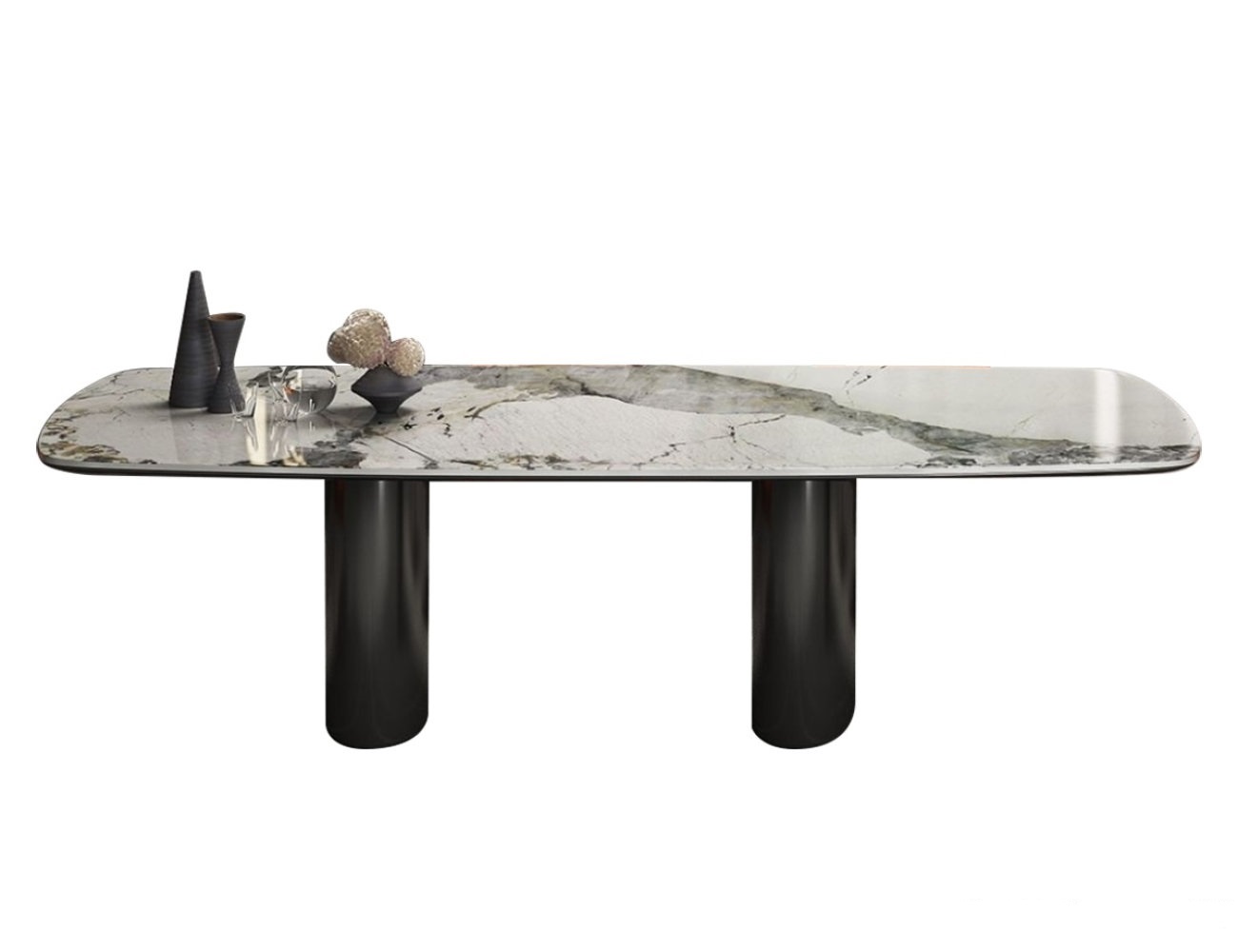 设计师款 tangeri 意式极简餐桌 家用长方形亮光岩板高端黑钛餐桌(潘多拉) 设计师款 tangeri 意式极简餐桌 家用长方形亮光岩板高端黑钛餐桌(潘多拉)