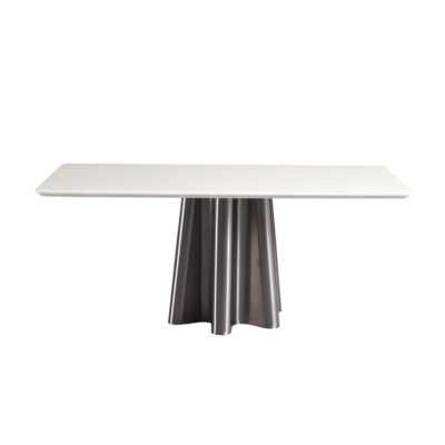 极简风格 餐厅家用卡里冰玉人造大理石长餐桌