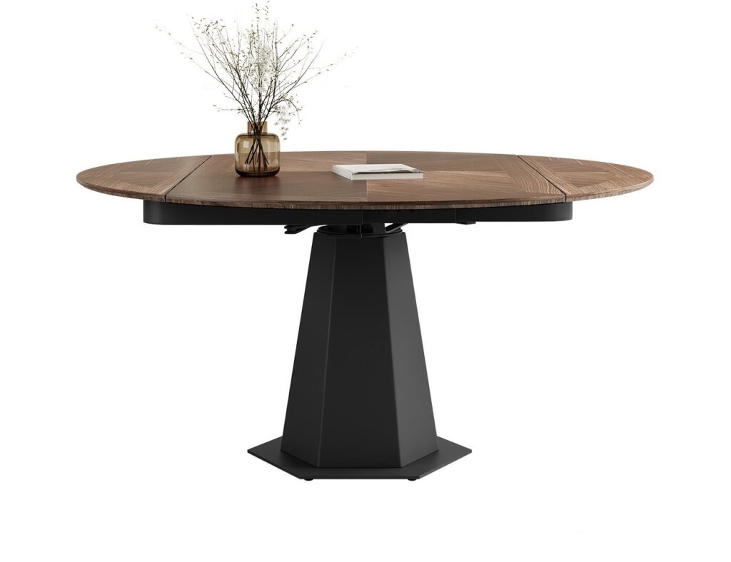 中古风家用餐桌 时尚简约餐厅大小户型伸缩功能桌