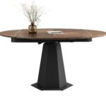 中古风家用餐桌 时尚简约餐厅大小户型伸缩功能桌