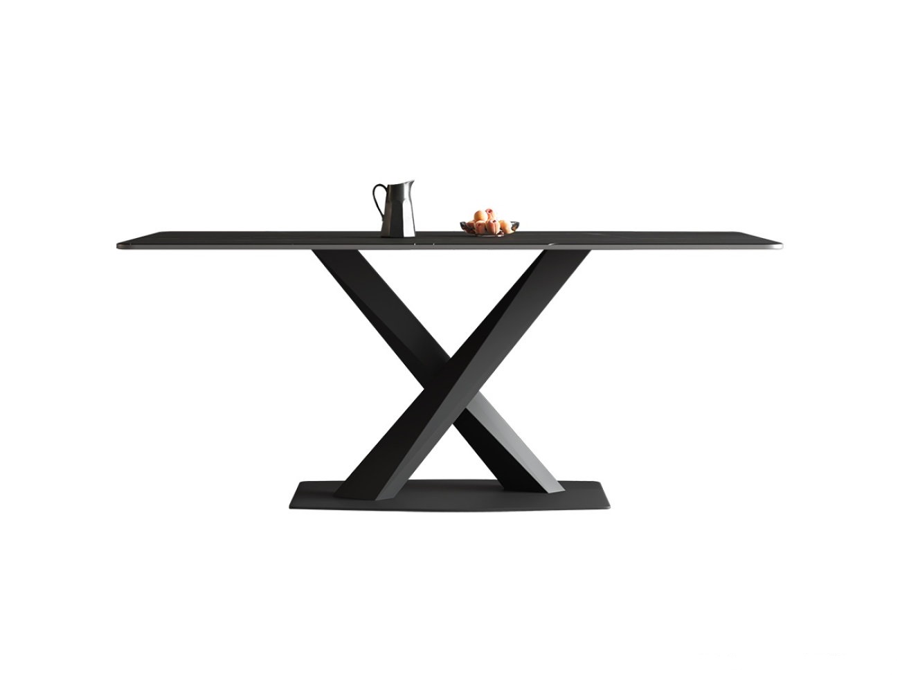 设计师款 stratos 极简风哑光岩板餐桌家用小户型饭桌长方形桌子(劳伦黑金) 设计师款 stratos 极简风哑光岩板餐桌家用小户型饭桌长方形桌子(劳伦黑金)