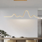 吊灯系列 简约时尚山脉金线条吊灯现代餐厅吧台吊灯（元）