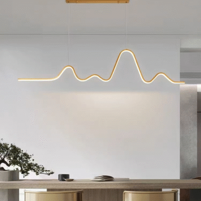 吊灯系列 简约时尚山脉金线条吊灯现代餐厅吧台吊灯（元）