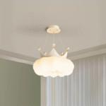 吊灯系列 奶油风温馨简约皇冠南瓜灯家用卧室吊灯