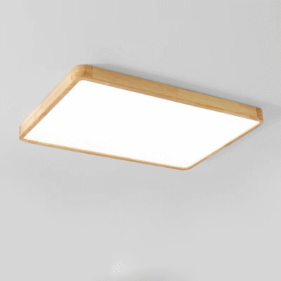 吸顶灯系列 简约实木大长款吸顶灯现代家用客厅照明灯