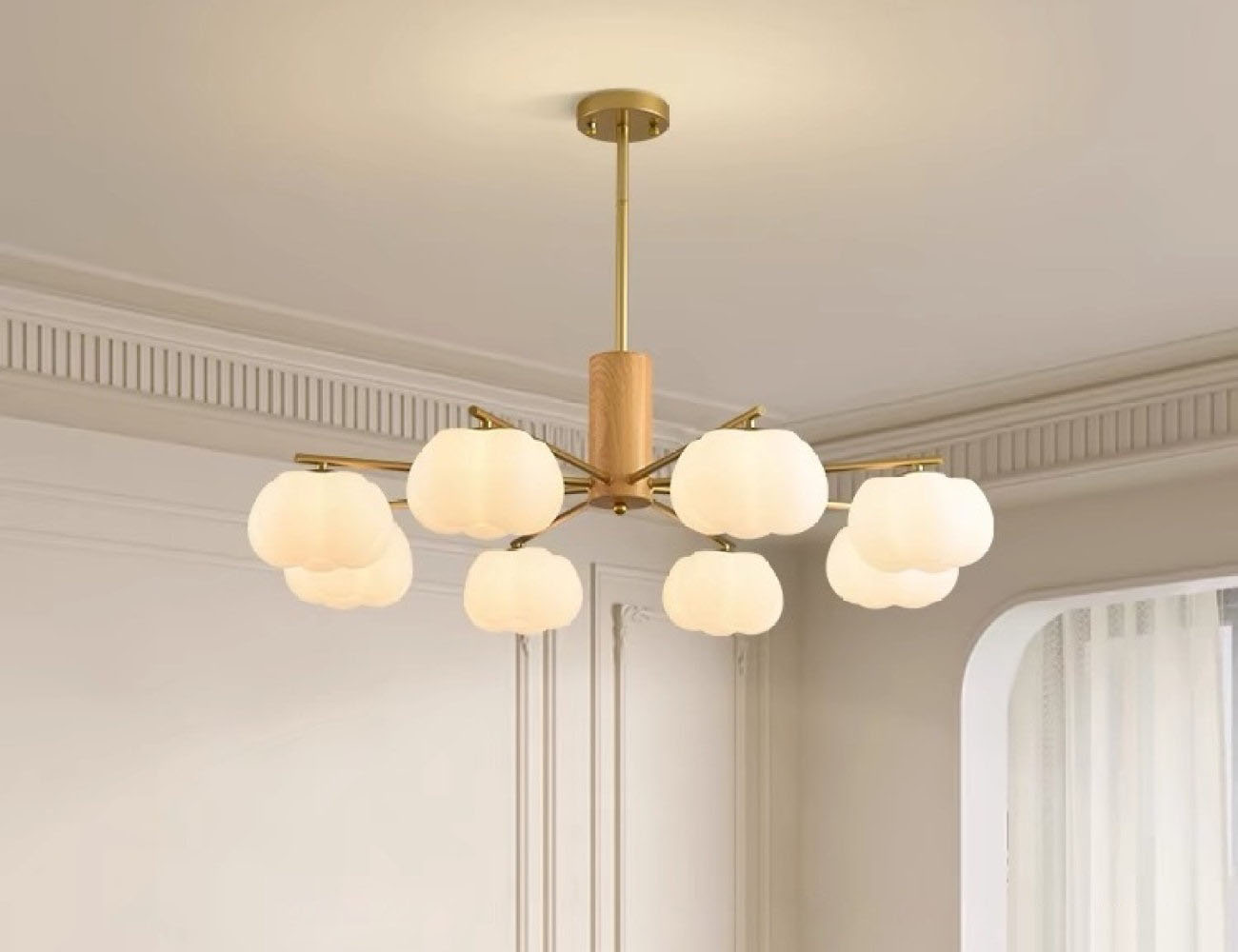 吊灯系列 现代简约客厅主灯创意柿子设计吊灯 吊灯系列 现代简约客厅主灯创意柿子设计吊灯