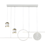 现代三色变光灯具 大小餐厅家用简约照明灯吧台吊灯