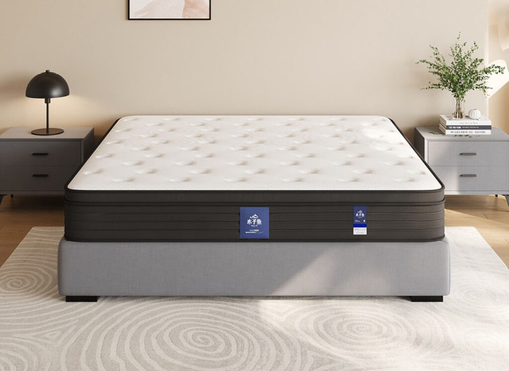 c022喜来记忆绵床垫 云母矿石冰凉清爽面料 2分植物记忆绵 独立袋装弹簧 透气3d底面 23cm床垫