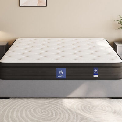 c022喜来记忆绵床垫 云母矿石冰凉清爽面料 2分植物记忆绵 独立袋装弹簧 透气3d底面 23cm床垫