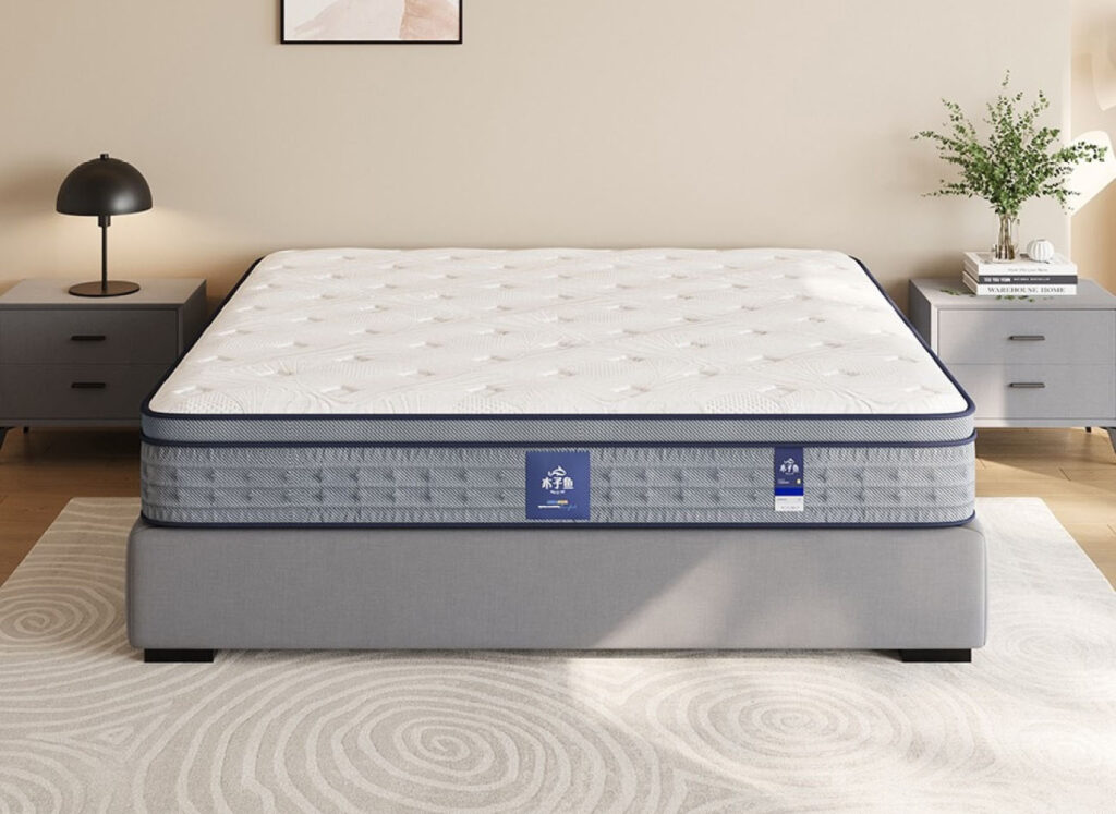 c016舒雅 蚕蛹蛋白针织面料 透气3d底面 2分高密度海绵 2分天然乳胶 邦尼尔弹簧 23cm床垫