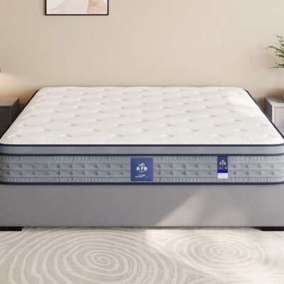 c016舒雅 蚕蛹蛋白针织面料 透气3d底面 2分高密度海绵 2分天然乳胶 邦尼尔弹簧 23cm床垫