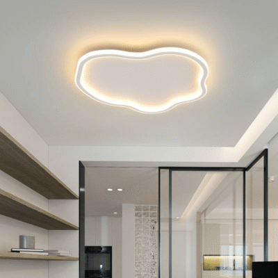 简约百搭卧室书房全光谱三色变光吸顶灯 现代风格异形照明吸顶灯