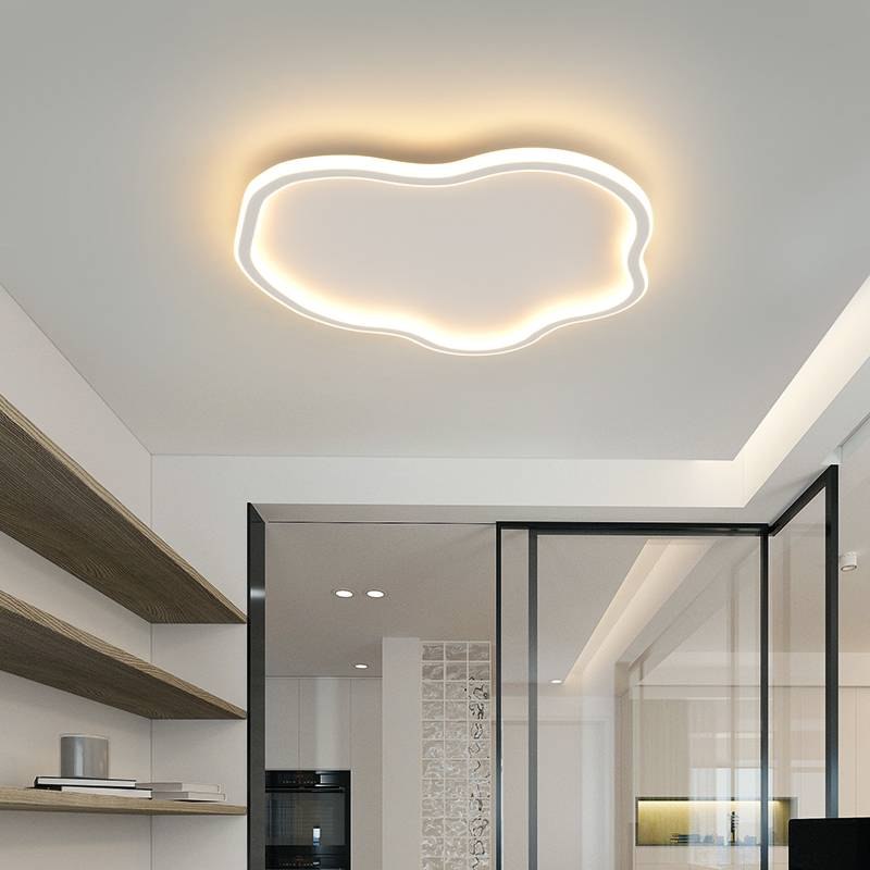 简约百搭卧室书房全光谱三色变光吸顶灯 现代风格异形照明吸顶灯