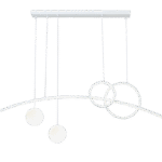 现代三色变光亚克力灯 家用餐厅照明灯吊灯吧台灯