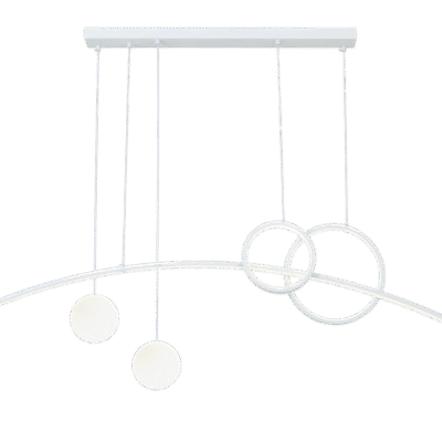 现代三色变光亚克力灯 家用餐厅照明灯吊灯吧台灯