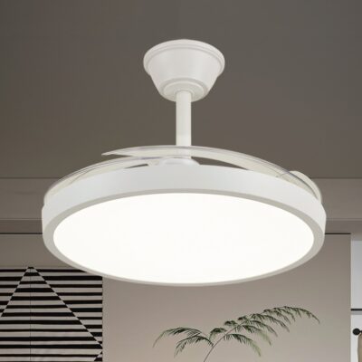 现代餐厅风扇吊灯 全光谱护眼灯简约家用餐厅照明灯