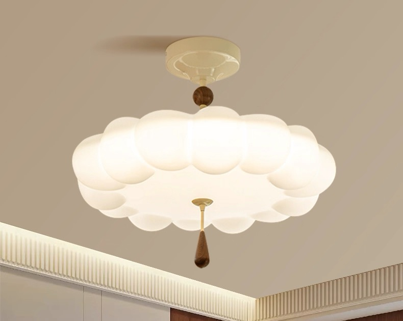 吊灯系列 中古风家用餐厅卧室三色光源照明灯