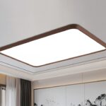 现代简约大气客厅led主灯照明灯具三色变光长方形吸顶灯