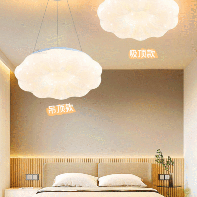 吸顶灯系列 奶油风温馨大气南瓜灯家用卧室吸顶灯