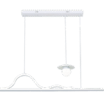 现代三色变光亚克力灯具 大小餐厅简约家用照明灯吊灯吧台灯具