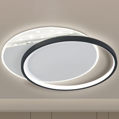 简约现代风三色变光照明灯卧室吸顶灯