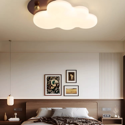 吸顶灯系列 创意设计感云朵造型照明灯 温馨治愈感卧室三色吸顶灯