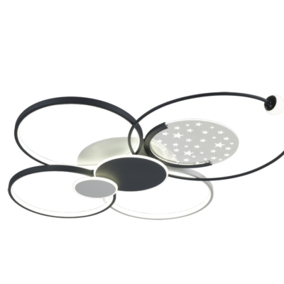 现代简约创意三色变光家用灯具吸顶灯客厅主灯