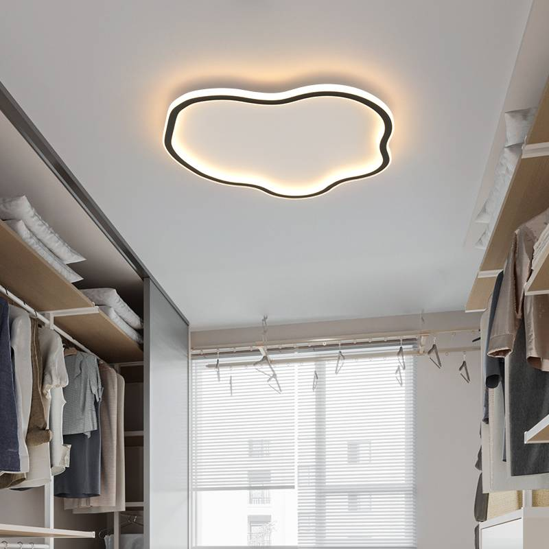 简约百搭卧室书房全光谱三色变光吸顶灯 现代风格异形照明吸顶灯