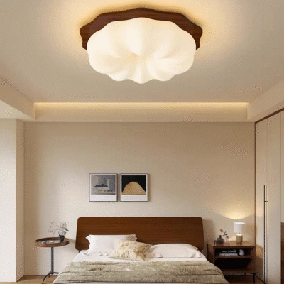 吸顶灯系列 简约中古风卧室书房三色变光吸顶灯