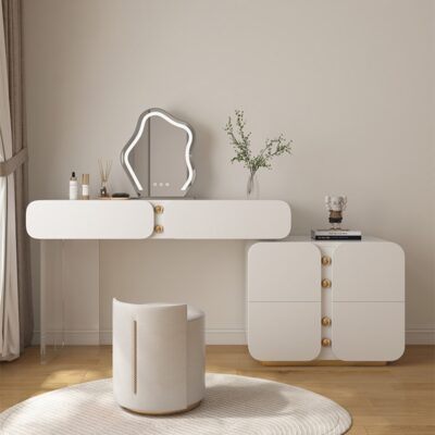 轻奢卧室家用简约时尚意式组合梳妆台