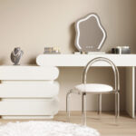 意式极简风格梳妆台 高档卧室梳妆打扮多功能组合妆台