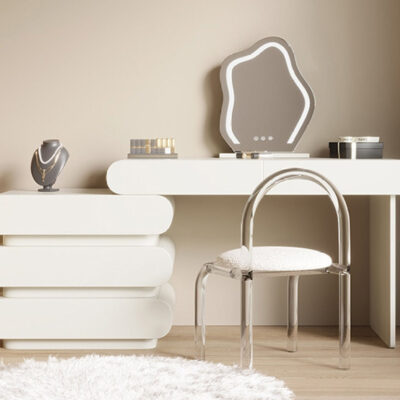 意式极简风格梳妆台 高档卧室梳妆打扮多功能组合妆台
